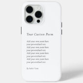 Creëer Je eigen gedicht Case-Mate iPhone Case (Achterkant)