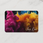 Creëer je eigen gele kleurwolken visitekaartje (Voorkant)