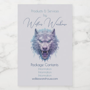 Creëer Je eigen gemene Paarse wolf apotheek Voedselcontainer Etiket