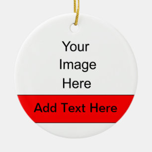 Creëer Je eigen gepersonaliseerde versiering Keramisch Ornament