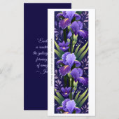 Creëer Je eigen geschilderde Paarse iris Bladwijze (Voorkant / Achterkant)