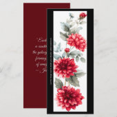 Creëer Je eigen geschilderde rode chrysant Bladwij (Voorkant / Achterkant)