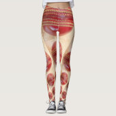Creëer je eigen grappige cricketbal sporten leggings (Voorkant)