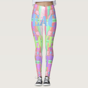 Creëer je eigen grappige vredesliefde Eenheid desi Leggings