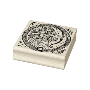 Creëer Je Eigen Griekse Godin Artemis Boogschutter Rubberstempel