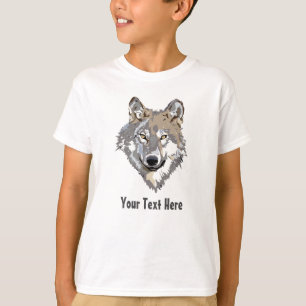 Creëer Je eigen grijze Wolf T-Shirt
