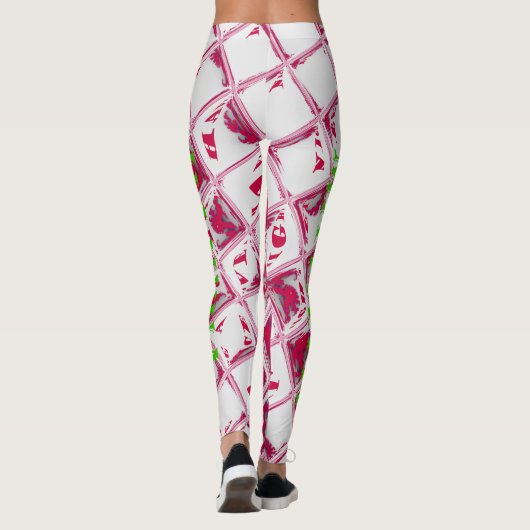 Creëer Je eigen Hakuna Matata plein, uniek rood Leggings (Achterkant)