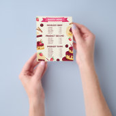 Creëer je eigen handgemaakte met liefde Bakery men Flyer (Hand)