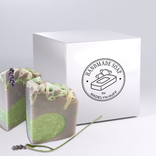 Creëer je eigen handgemaakte zeep 	rubberstempel