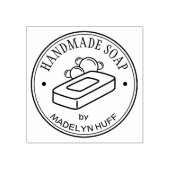 Creëer je eigen handgemaakte zeep 	rubberstempel (Afrduk)