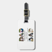 Creëer je eigen Happy vaders dag 6 fotocollage Bagagelabel (Voorkant verticaal)