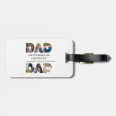 Creëer je eigen Happy vaders dag 6 fotocollage Bagagelabel (Achterkant horizontaal)