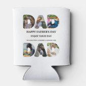 Creëer je eigen Happy vaders dag 6 fotocollage Blikjeskoeler (Achterkant)
