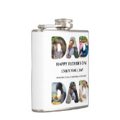 Creëer je eigen Happy vaders dag 6 fotocollage Heupfles (Rechts)