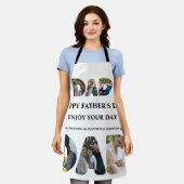 Creëer je eigen Happy vaders dag 6 fotocollage Schort (Gedragen)