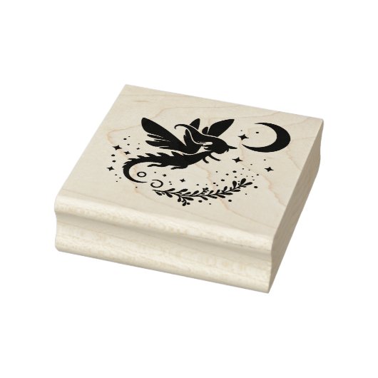 Creëer Je Eigen Hemelse Fee Draak Heks Rubberstempel (Stempel)