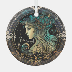 Creëer Je eigen hemelse Maagd Zodiac Glas Ornament