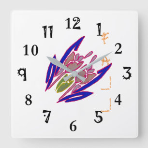 Creëer je eigen Herfst herfst markeringsseizoenen  Vierkante Klok