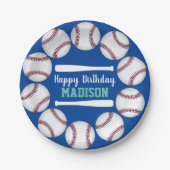 Creëer Je eigen honkbalfeest Papieren Bordje (Voorkant)