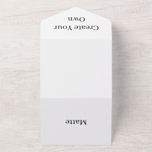 Creëer je eigen huwelijk RSVP White All In One Uitnodiging (Buitenkant)