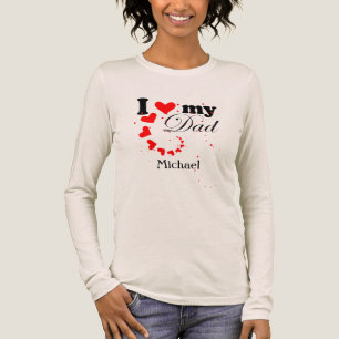 Creëer je eigen Ik hou van mijn vader Tri-Blend Shirt