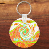 Creëer je eigen ik hou van surfen. sleutelhanger (Voorkant)