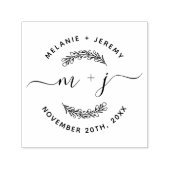 Creëer Je eigen Initialen  bruiloft  Zelfinktende Stempel (Design)