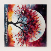 creëer je eigen inspirerend quote, kersenboom legpuzzel (Horizontaal)