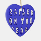 Creëer Je eigen Inspirerend strand leven Keramisch Ornament (Rechts)