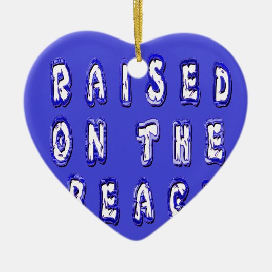 Creëer Je eigen Inspirerend strand leven Keramisch Ornament (Voorkant)