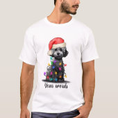 Creëer Je eigen kerst poedelhond T-shirt (Voorkant)
