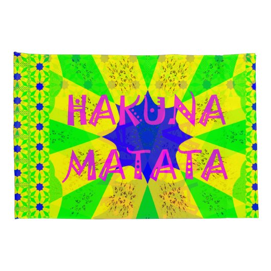 Creëer Je eigen kleurrijke Hakuna Matata Kussensloop (Achterkant-Rechts)