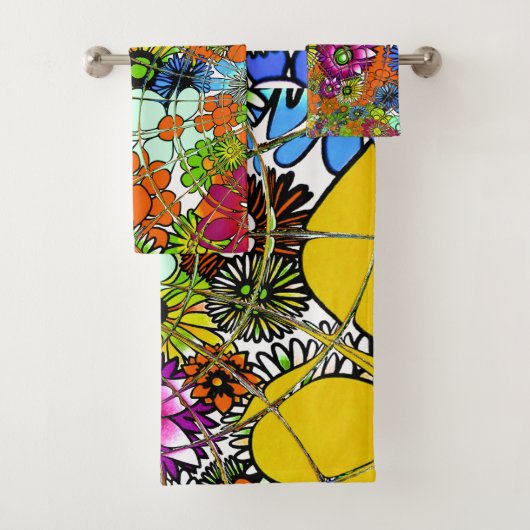 .Creëer je eigen kleurrijke oneindigheid floranje Bad Handdoek (Insitu)