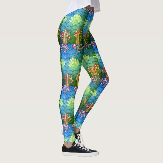 Creëer je eigen leuke, liefdevolle, weduwnaar-Afri Leggings (Rechts)