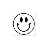 Creëer je eigen logo schattige glimlach emoji 	rubberstempel (Afrduk)