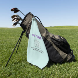 Creëer Je eigen maanlicht Jade Pastel Golfhanddoek