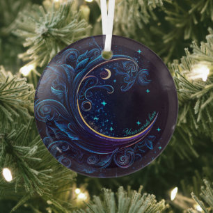 Creëer Je eigen magische maangolven Glas Ornament
