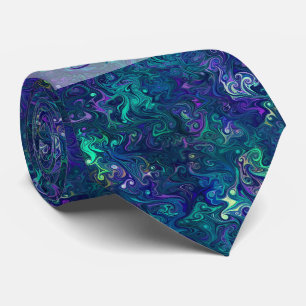 Creëer Je Eigen Magische Paarse Groene Blauwe Werv Stropdas