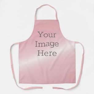 Creëer je eigen metallic blush roze faux folie schort