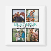 Creëer je eigen Modern Bonus Pap 4 Foto Collage Magneet (Voorkant)