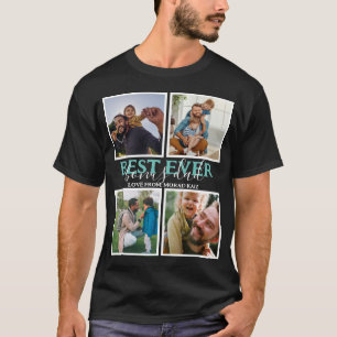 Creëer je eigen Modern Bonus Pap 4 Foto Collage T-shirt