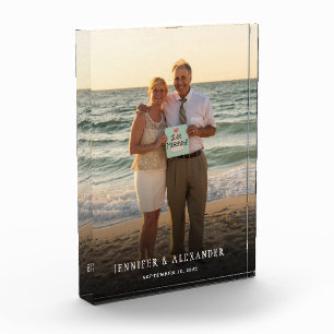 Creëer je eigen moderne tekstbedekking bruiloft fotoblokken