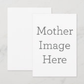 8.9 x 12.7 cm Enkele bedankkaart (Voorkant / Achterkant)