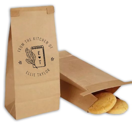 Creëer je eigen monogram uit de keuken van 	rubberstempel