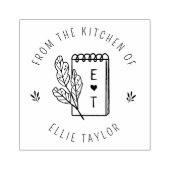 Creëer je eigen monogram uit de keuken van 	rubberstempel (Afrduk)