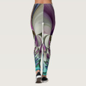 Creëer je eigen mooie bruiloft Blauwgroen Leggings (Achterkant)