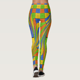 Creëer je eigen mooie Egyptische multi-kleurendesi Leggings