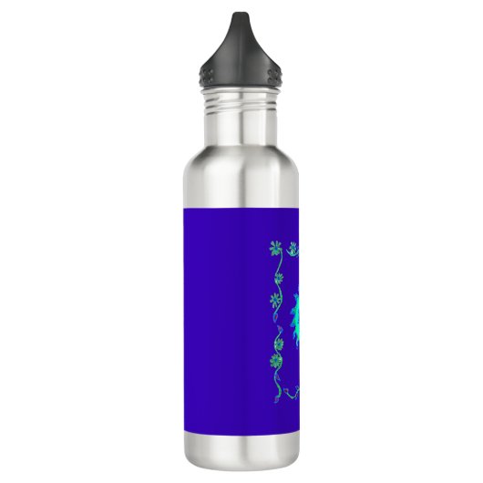 Creëer Je eigen mooie Iridescent blauwe bloem Waterfles (Links)