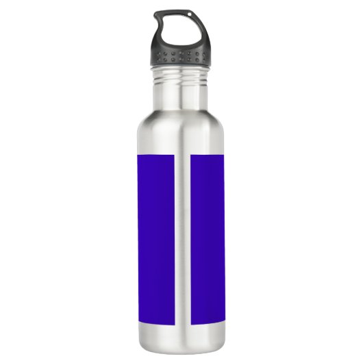 Creëer Je eigen mooie Iridescent blauwe bloem Waterfles (Achterkant)