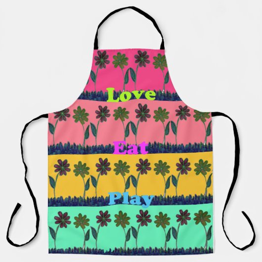 Creëer je eigen mooie kookeet-liefdesspel schort (Voorkant)